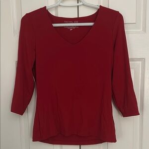 Rachel Zoe Red 3/4 Sleeve Women’s Top Size S